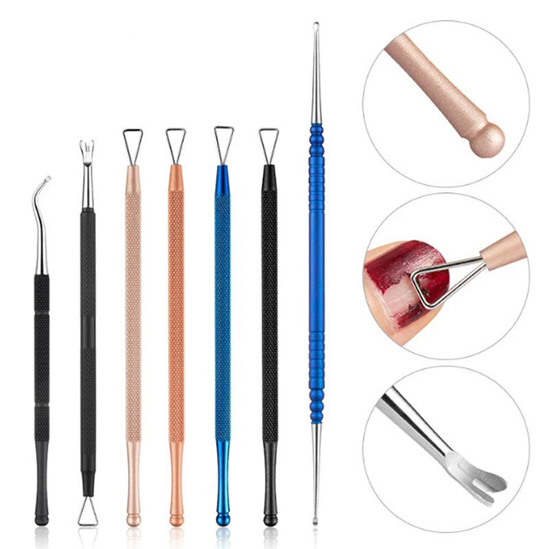 

UV Gel Polish Remove Toenail Clean Hook Toolr Stainless Steel Nail Art Dead Skin Remove