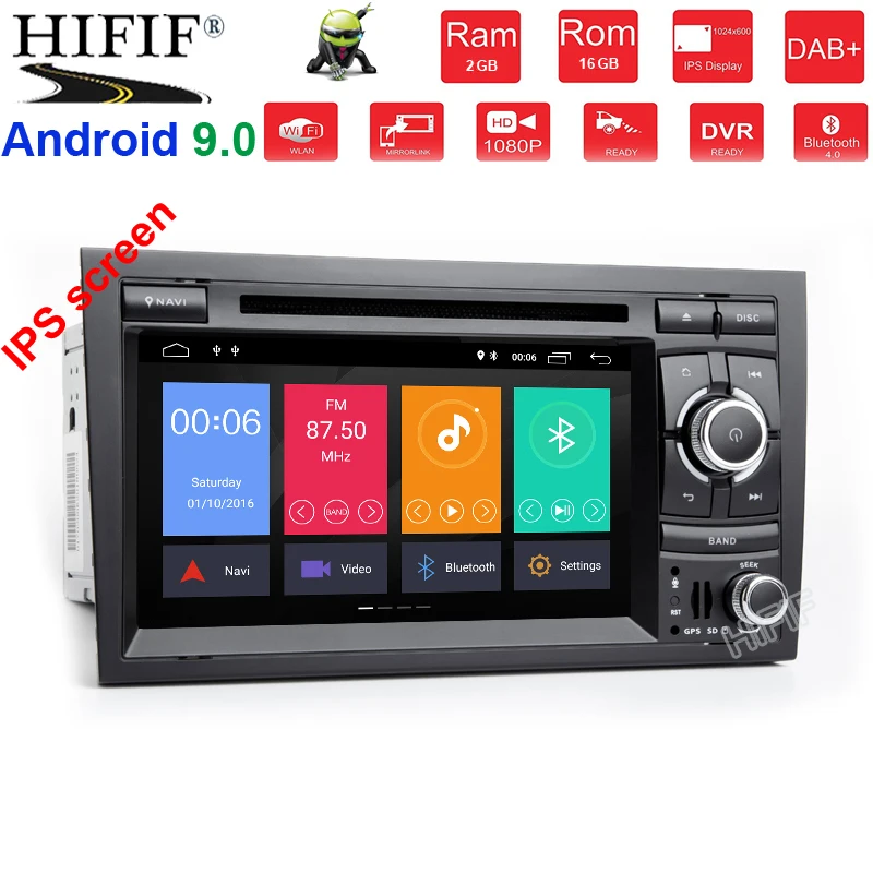 Clearance IPS DSP For Audi A4 S4 RS4 8E 8F B9 B7 B6 2 din 4G 8 core Android 9.0 Car radio dvd multimedia player stereo GPS wifi obd2 0