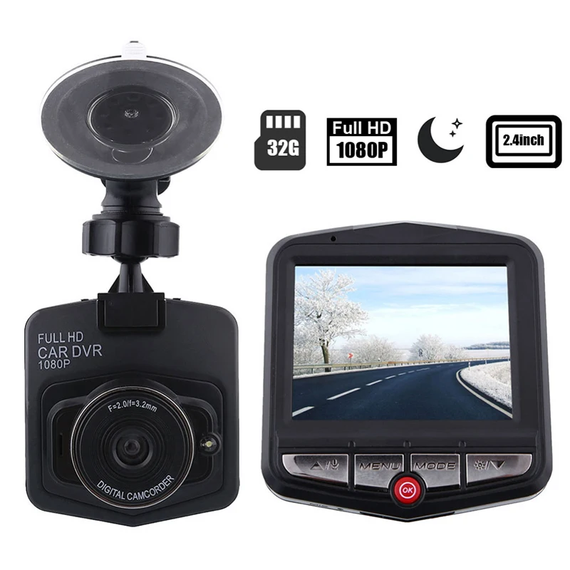 

140 Degree Car Dash Cam Car DVR Detector G-Sensor Dashcam Video Registrator Recorder Cycle Recording Night Vision