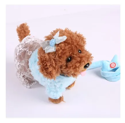 Brinquedos de Música Eletrônicos para Meninas Trela Elétrica Miss Pelúcia Máquinas Controle Remoto Brinquedos Frete Grátis Cão 9 Animais eletrônicos