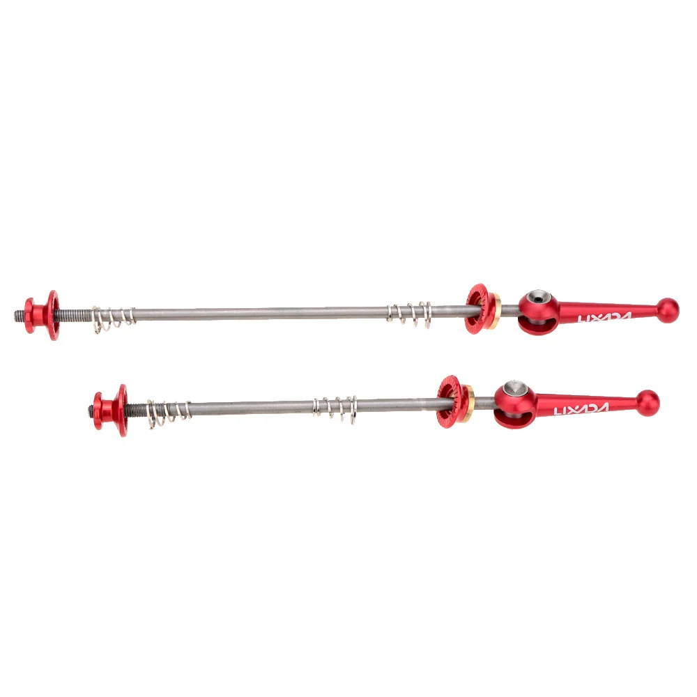 2Pcs Lixada Ultralight Quick Release Skewers Titanium Skewers for MTB Bicycle Axle Road Bike