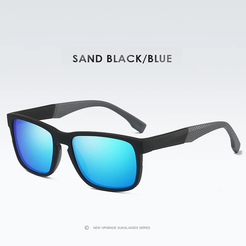 Высокое качество, мужские поляризованные солнцезащитные очки для серфинга и вождения, женские солнцезащитные очки TR90 с оправой, мужские уличные очки для путешествий Oculos De Sol - Цвет линз: black-blue