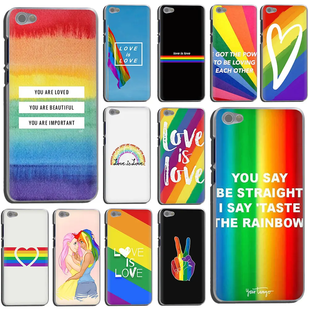

Gay Lesbian LGBT Rainbow Pride ART Black Hard Phone Cover Case for Xiaomi Redmi K20 5 Plus GO 6A Note 8 5 6 Pro 4x 7