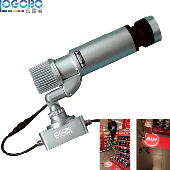 Goede Indoor Aluminium 20 W DJ Licht Led Projector Custom Logo Afbeelding Gobo Proyector Kerstverlichting Decro Lamp met Glas Gobo Template