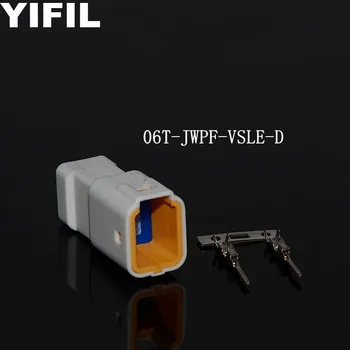 

10pcs/lot 6 Pin/Way Male Or Female Automotive Connector Plug Housing With Terminal For JST 06R-JWPF-VSLE-D 06T-JWPF-VSLE-D