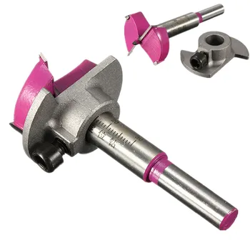 

Cemented Carbide 35mm Hole Saw Woodworking Core Drill Bit Hinge Cutter Boring Forstner Bits Tipped Drilling Tool For The Mill