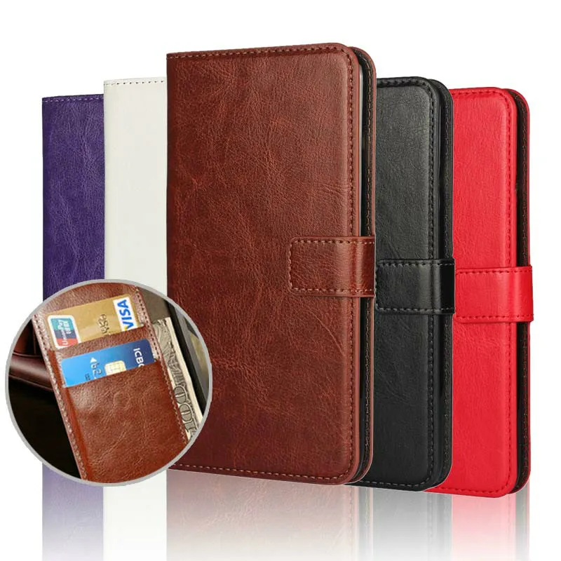 Роскошный кожаный чехол книжка с бумажником для телефона Samsung Galaxy S9 S8 Plus S7 Edge J3 J5 J7