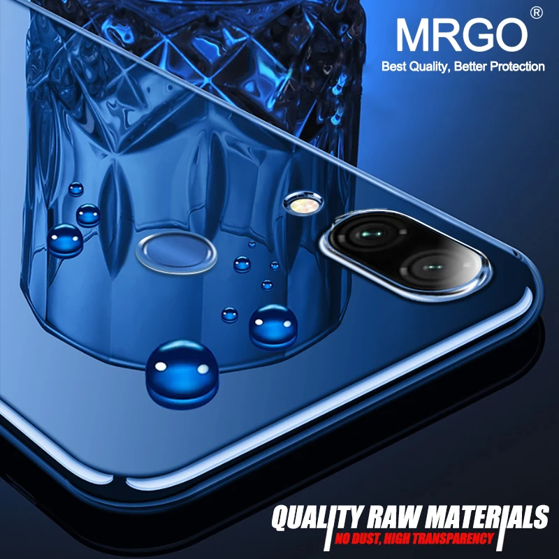

MRGO Crystal Clear Case for Xiaomi Redmi Note 7 Case Silicone on Transparent Protective Cover for Coque Xiaomi Redmi Note 7 Case