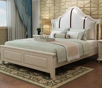 

American Solid Wood Bed, 1.8/1.5 Meters Double Skin Bed, All Solid Wood Bed,