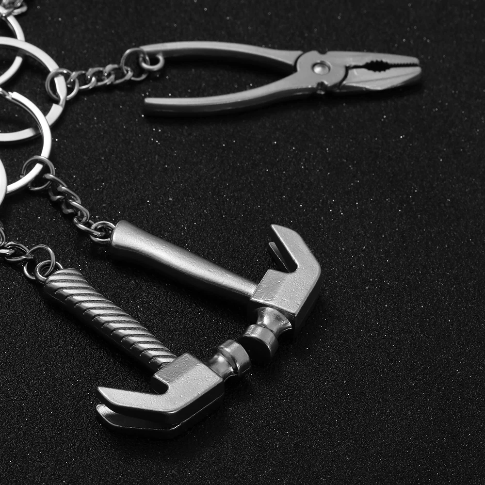1 шт. Новая мода мини креативный гаечный ключ брелок для ключей автомобиля кольцо для ключей в форме инструмента брелок ювелирные изделия подарки дизайн хорошие украшения в подарок