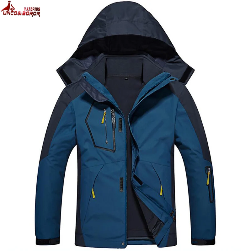 UNCO&BOROR winter jacket Men thick warm parka coat jacket men's