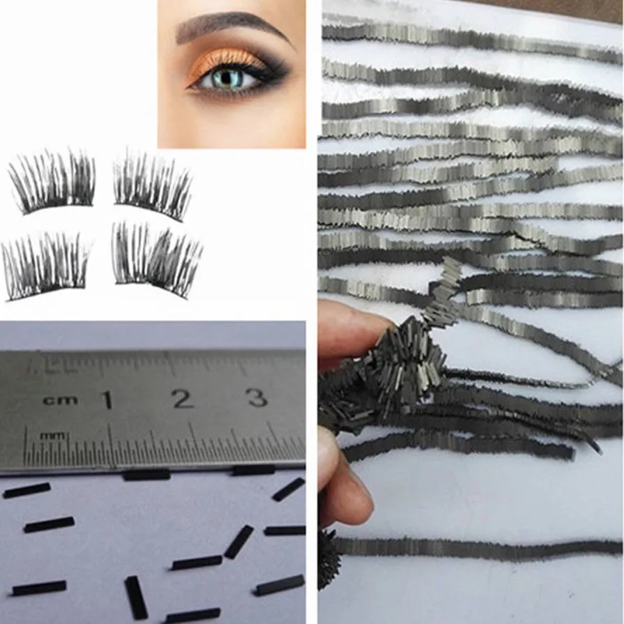 

Hot Sale Professional Black Handmade Makeup 2PCS Reusable Magnet Sheet for 3D Magnetic False Eyelashes Extension Handmade Magnet