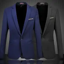 Осенний Блейзер большого размера мужской корейский тонкий мужской пиджак тонкий Одноцветный комбинезон мужской блейзер masculino