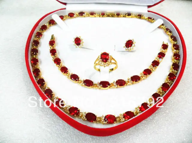 

free shipping *******Crystal Zircon Earring Bracelet Necklace Ring set
