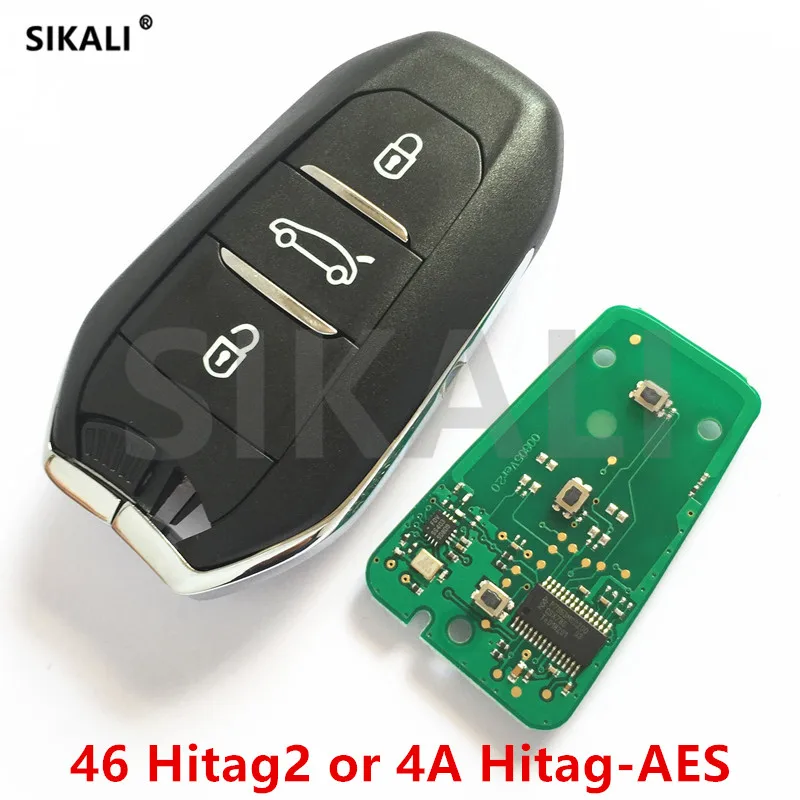 SIKALI смарт-ключ для Peugeot 208 308 508 3008 5008 автомобильный пульт дистанционного
