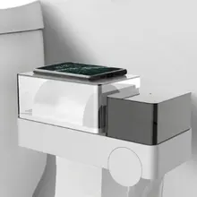 Настенный кронштейн для телевизора тканевый чехол для туалета Бумага держатель Водонепроницаемый мульти-Функция для хранения в ванной, на кухне коробка