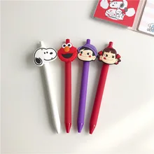 40 шт./партия креативная мультяшная Улица Сезам фудзия Пеко Поко собака черные чернила гелевая ручка для воды продвижение подарок канцелярские принадлежности инструмент для письма