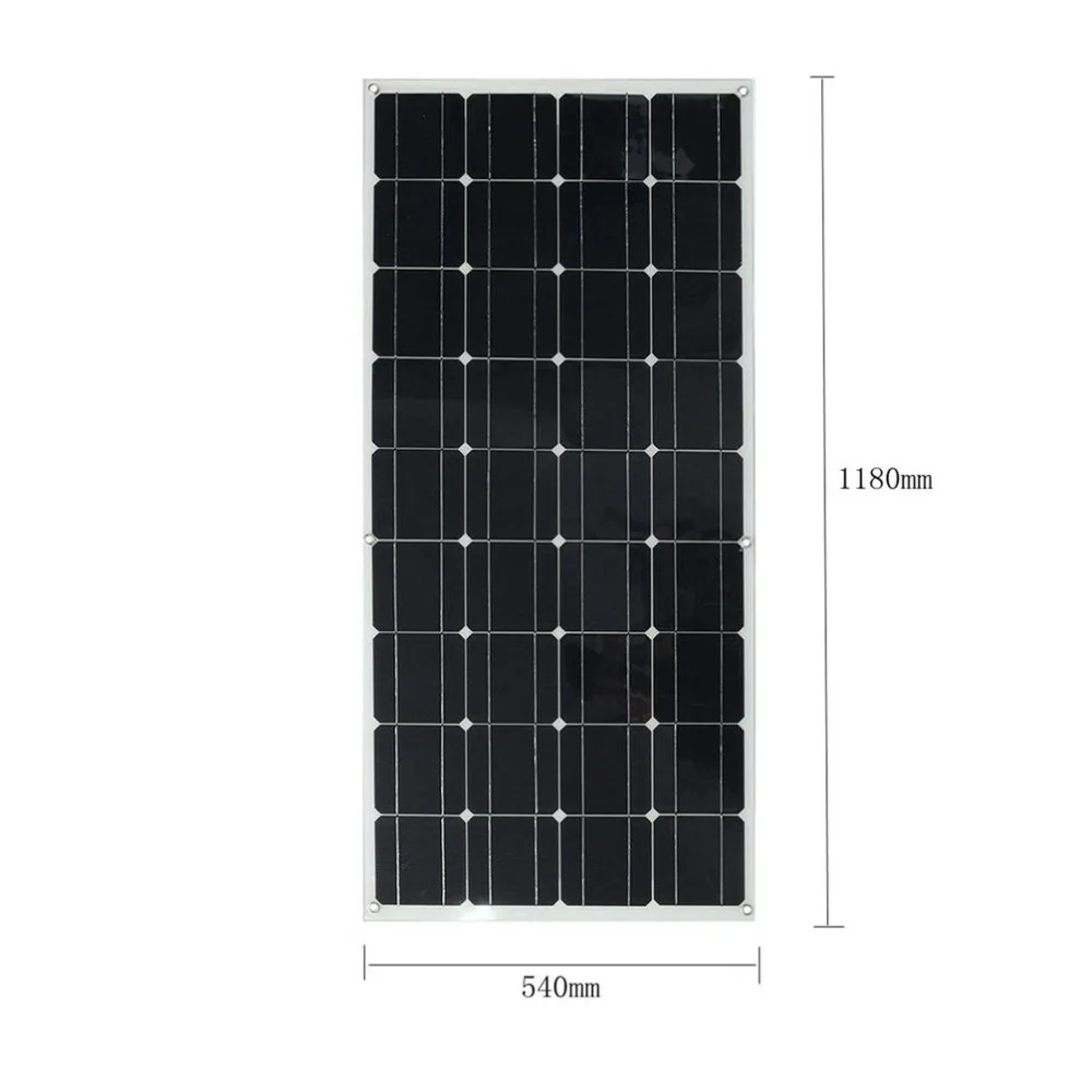 Горячая Распродажа Elfeland 120W 12V A Class Semi Гибкая Панели солнечные Батарея Зарядное