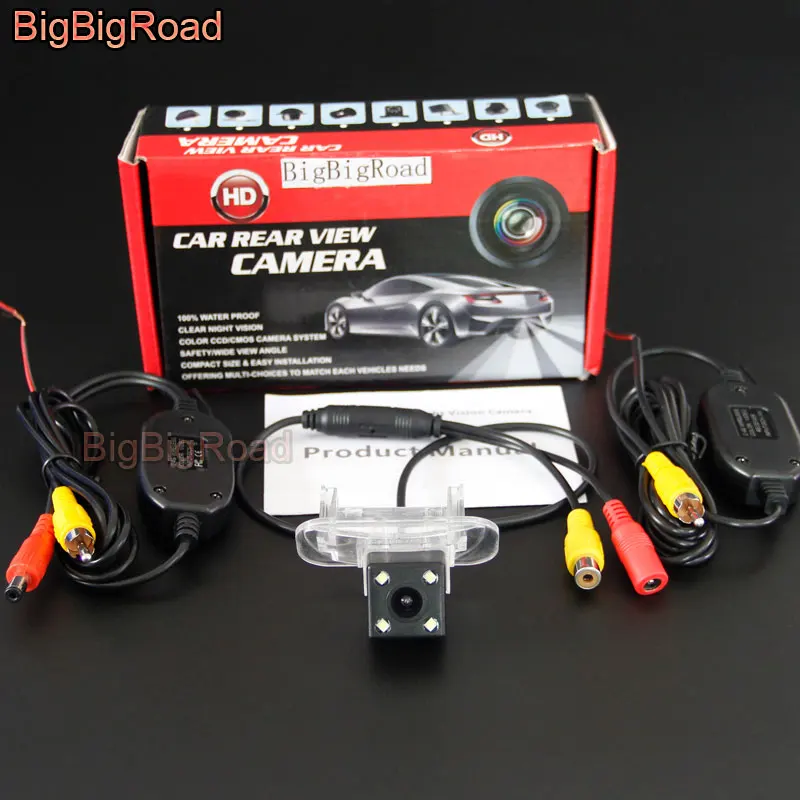 BigBigRoad для Mercedes Benz B серии A160 W169 B200 W245 2005 2006 2007 2008-2012 автомобилей заднего вида паркинг CCD Камера - Название цвета: With Wireless