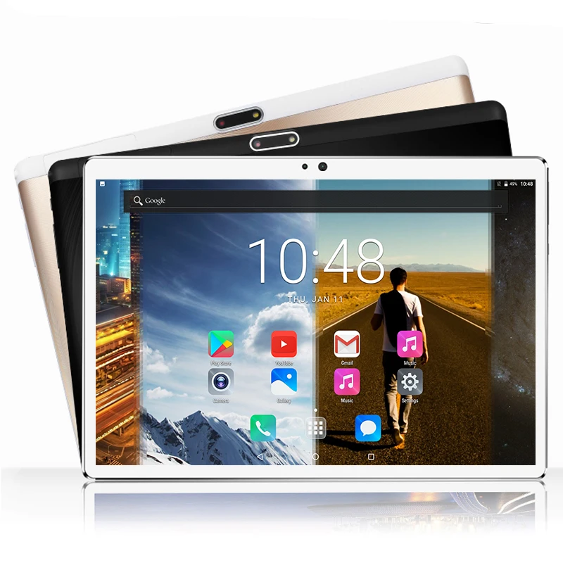 2018 закаленное 2.5D стекло 10 дюймов 3g 4G LTE планшет Android 7 0 Восьмиядерный 4 Гб ОЗУ 64 ПЗУ 8