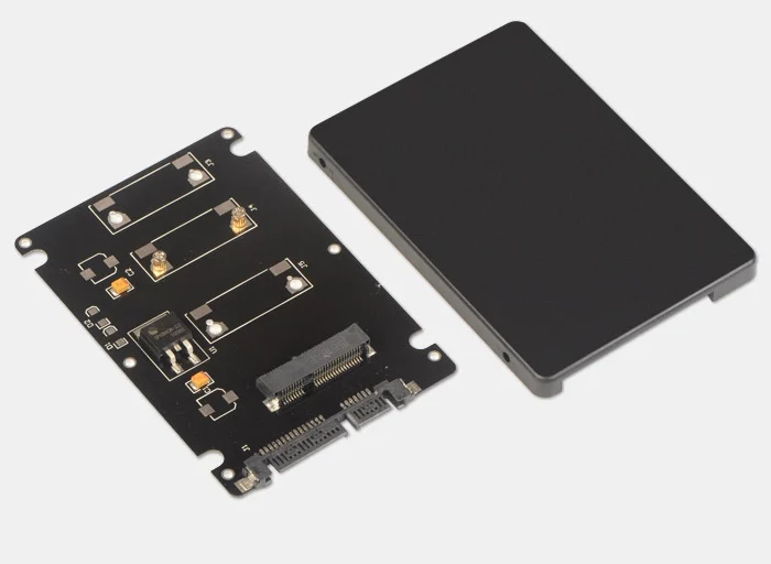5 шт./лот mSATA адаптер для 2 SATA корпус 50 мм Mini SSD жесткий диск конвертер дюйма 3 0 карта