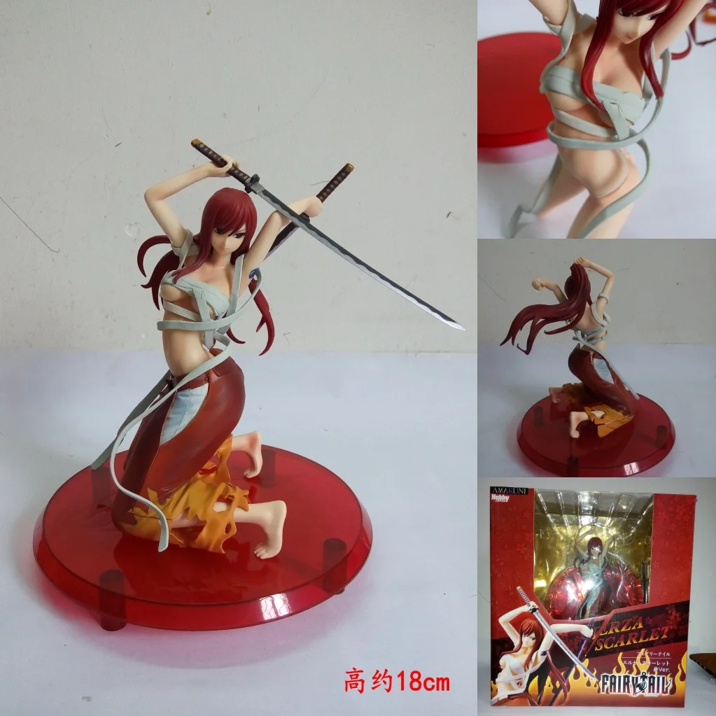 Сказочный хвост Erza Scarlet Muramasa клинок демона красная кисточка аниме модель