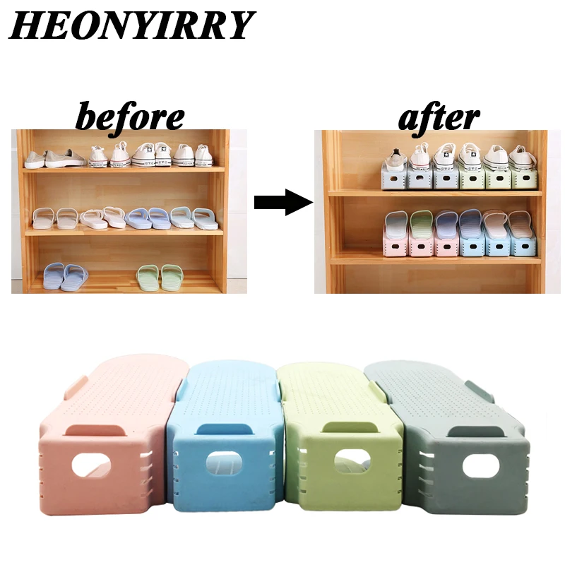 

Home Use Shoe Organizer Shoe Holder Double Shoe Rack Storage Racks Living Room Shoes Stand Shelf Organizers Hanger