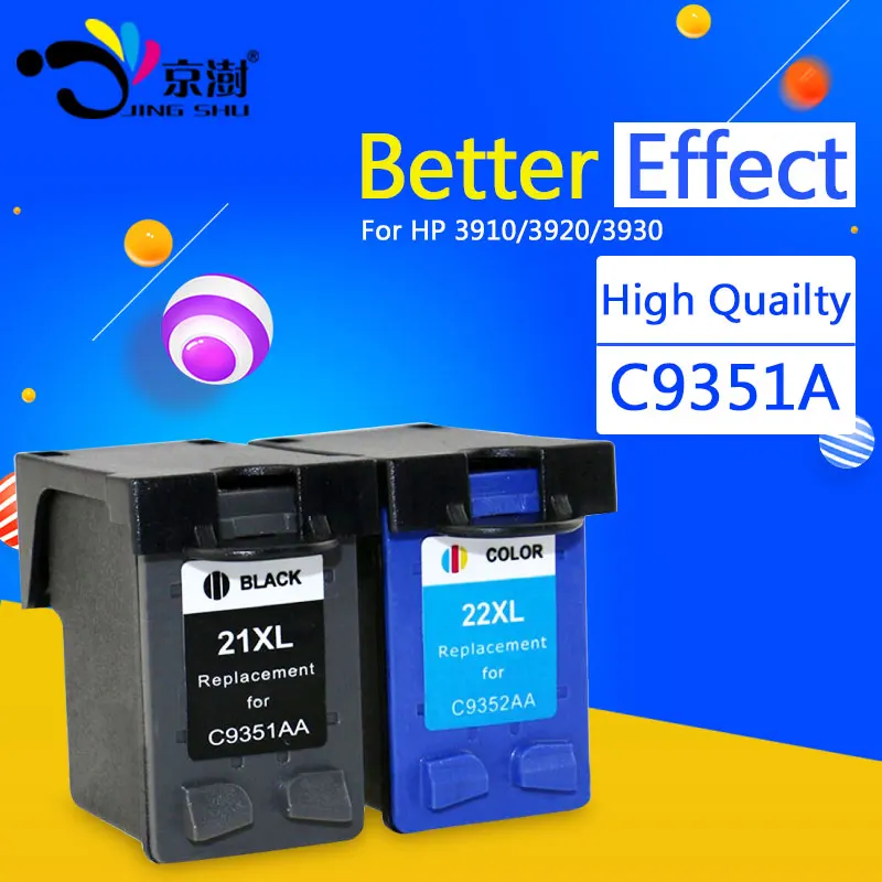 2pk refilled ink cartridge replacement for hp 21 22 xl 21xl 22xl for hp