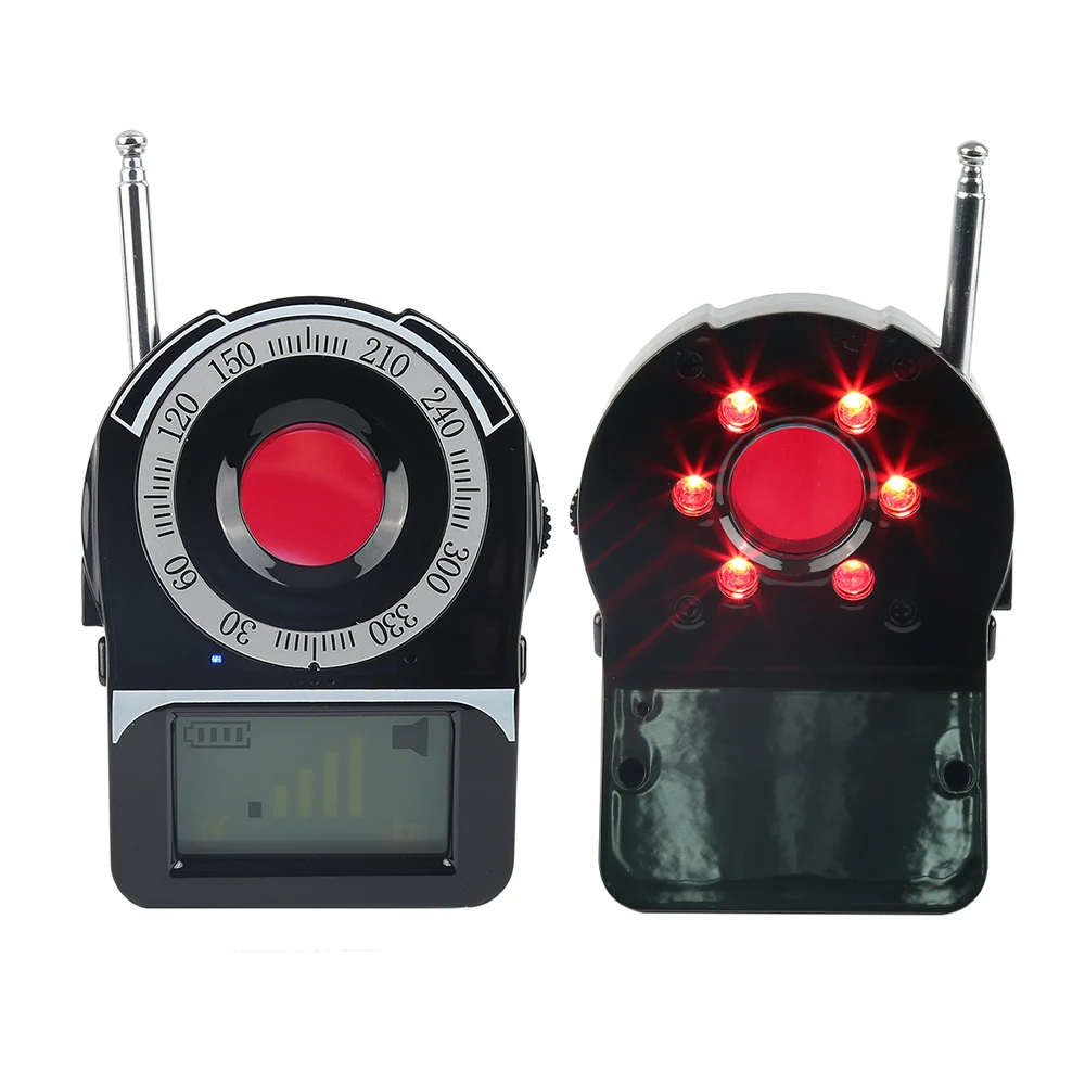

1Pc Portable Smart Wireless Signal Full Band Detector RF Detector Camera Laser Lens Finder Anti Eavesdrop Sensor Alarm Detector