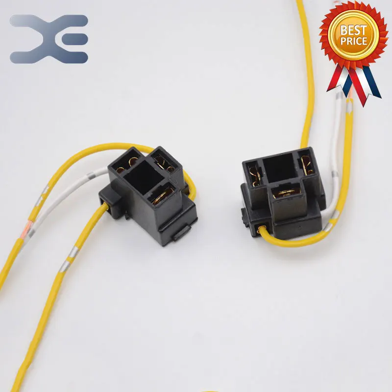 1Pcs H4 Headlights Socket Three Plug Car Headlight Socket High