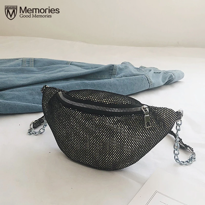 

Unisex Sports Mesh Waist Bag Fanny Casual Chest Packs for Women Men Portable Travel Shoulder Crossbody Bags bolsas feminina