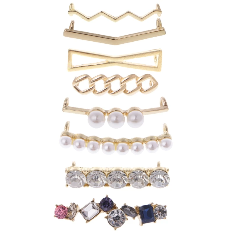 

Very Popular Shoelaces Clips Decorations Charms Faux Pearl Rhinestone Shoes Accessories Gifts