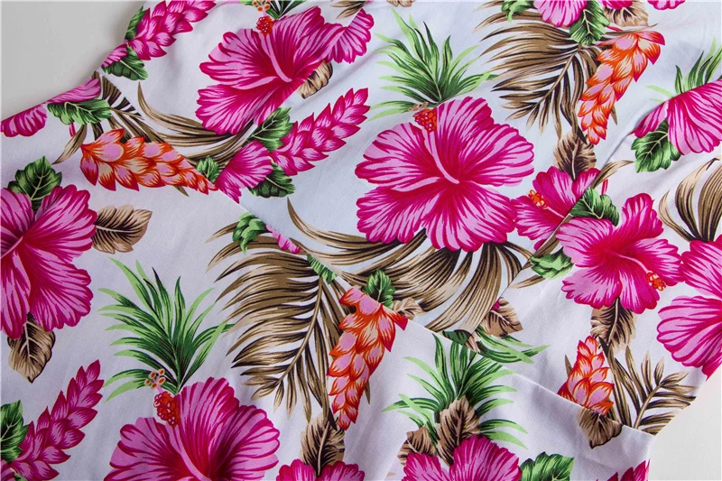 Kostlish 2017 New Summer Dress Women Floral Print Audrey Hepburn 50s 60s A-Line Vintage Dress Sleeveless Party Dresses Plus Size (107)