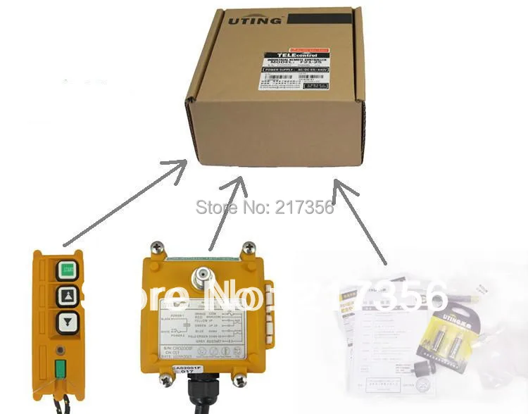 F21-2D(включает 1 передатчик и 1 приемник) 2 канала 2 скоростных подъемника Промышленные беспроводные крановое дистанционное управление вверх вниз