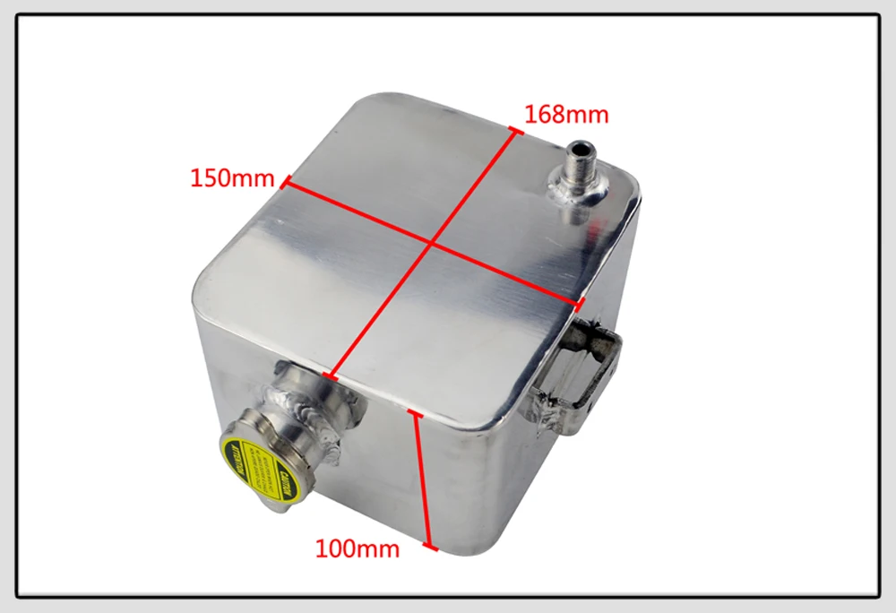 2л литр полированный сплав коллектор расширительный резервуар для воды и крышка резервуар для воды хладагент перелив резервуар комплект
