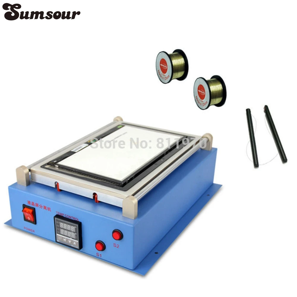 Dual Pump Built-in Max 14 Inch For IPad For IPhone Glass Vacuum Blue Color LCD Separator Machine For Samsung Tablet PC