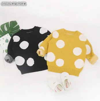 

Baby Sweater Autumn Baby Boys Sweaters Dot Cotton Girls Cardigans Knitted Baby Girls Sweaters Winter Toddler Cardigans Girls Boy