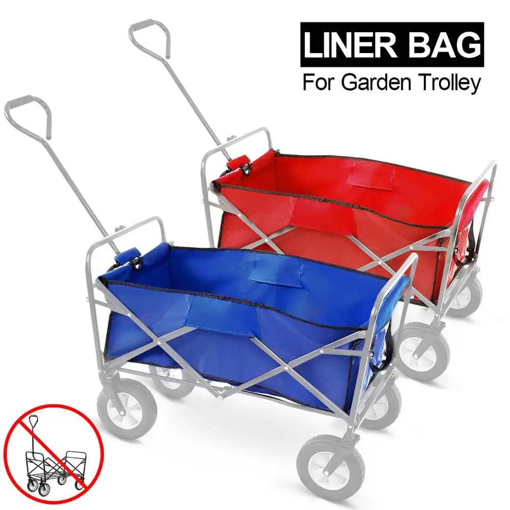 4 Wheel Heavy Duty Folding Bag Garden Trolley Cart Bag Wagon Hand Pull
