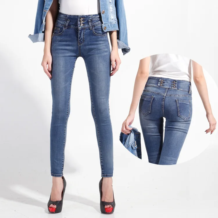 New arrived famous brand women Pencil jeans Femini...