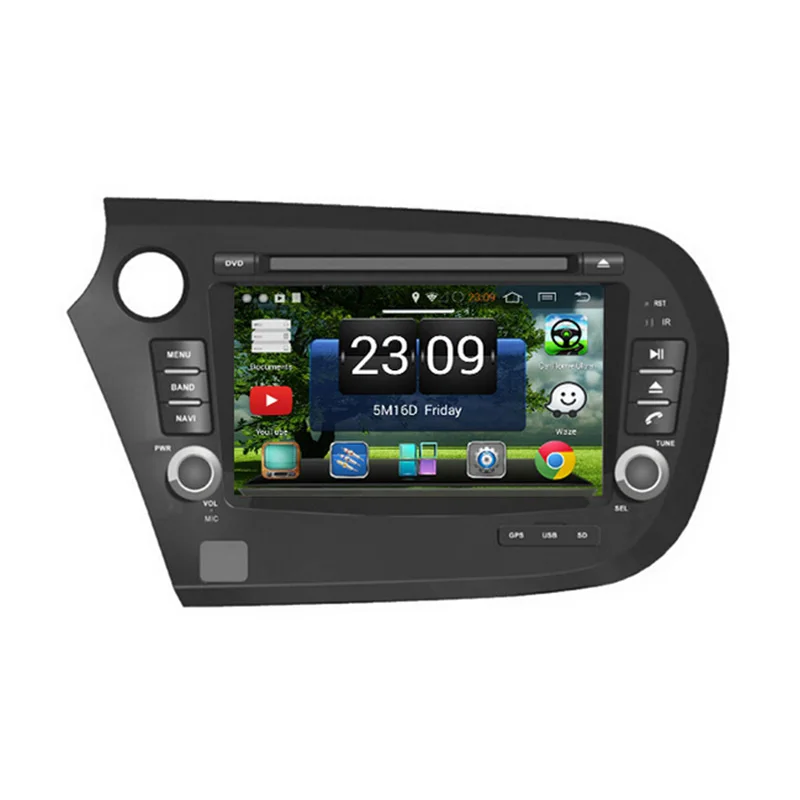 Android 4.4.4 Car DVD GPS for HONDA Insight 2010 2013 with Auto Radio Bluetooth OBD Dual zone