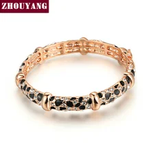 Top Leopard Calidad de Impresión Rose/Oro Blanco Plateado Brazalete Hecho con Cristales Austriacos Genuinos Al Por Mayor ZYB026 ZYB027