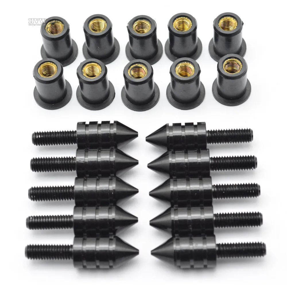 universal  CNC M5 motorcycle parts swingarm spools slider Windshield Spike Bolts Screws Nuts for For Suzuki GSXR 600 750 1000