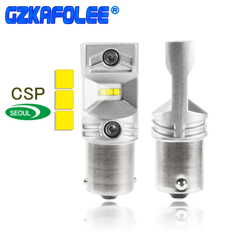 Gzkafolee 1156 ba15s led p21w S25 7506 BAY15D P21/5 Вт стоп сигнал лампа белый сигнальный фонарь 1800LM CSP