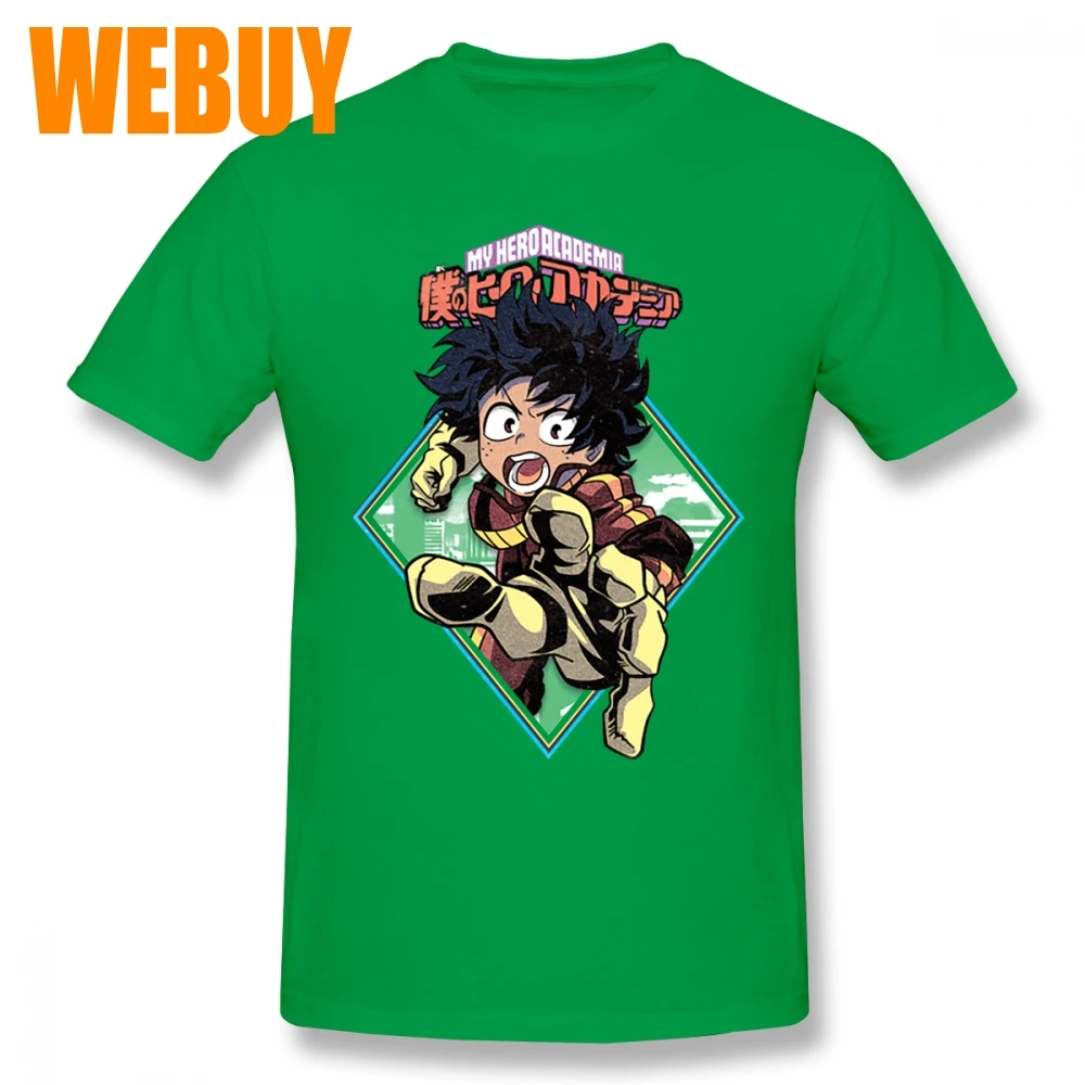 Стильная Футболка Harajuku Izuku Midoriya Deku для мужчин новая футболка с круглым воротником