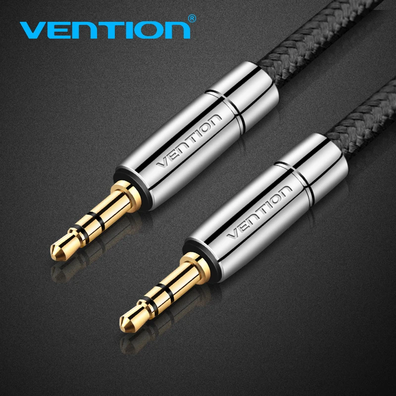 

Vention Jack 3.5 AUX Cable Gold-Plated 3.5mm Male to Male Metal Nylon Braid Stereo Audio Cable for Car iPhone MP3/MP4 Headphone