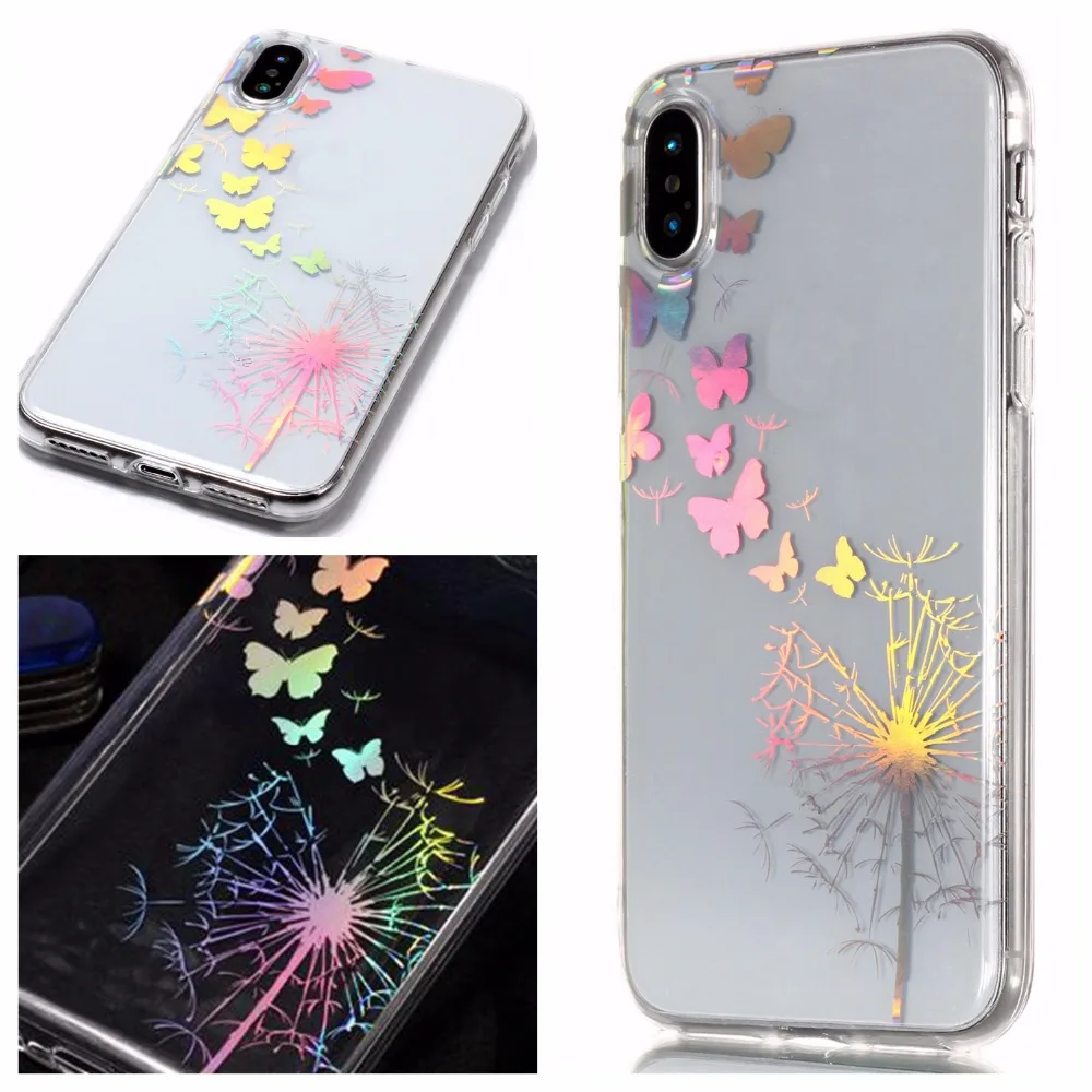 Sunjolly для Apple iPod Touch 5/6 Symphony Laser Мягкий ТПУ чехол телефона прозрачный тонкий 5 touch