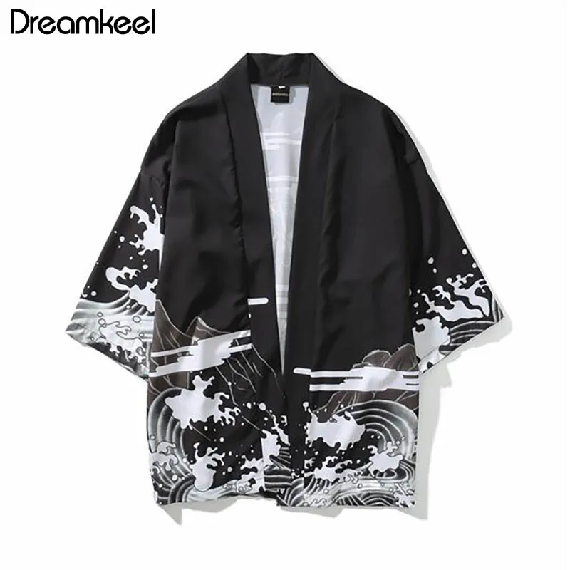 

Japanese Clothes Mens Kimono 2019 Summer Streetwear Casual Kimonos Jackets Harajuku Japan Style Cardigan Outwear Men Jacket Y