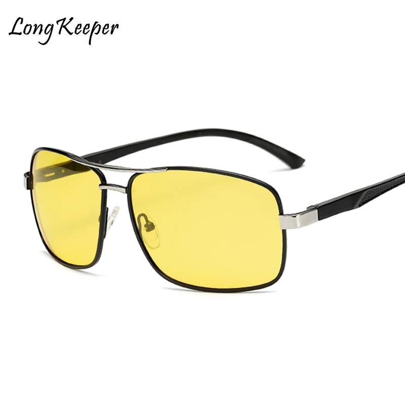 

LongKeeper Men Glasses Car Drivers Night Vision Goggles Anti-Glare Sun glasses men Polarized Driving Sunglasses men gafas de sol