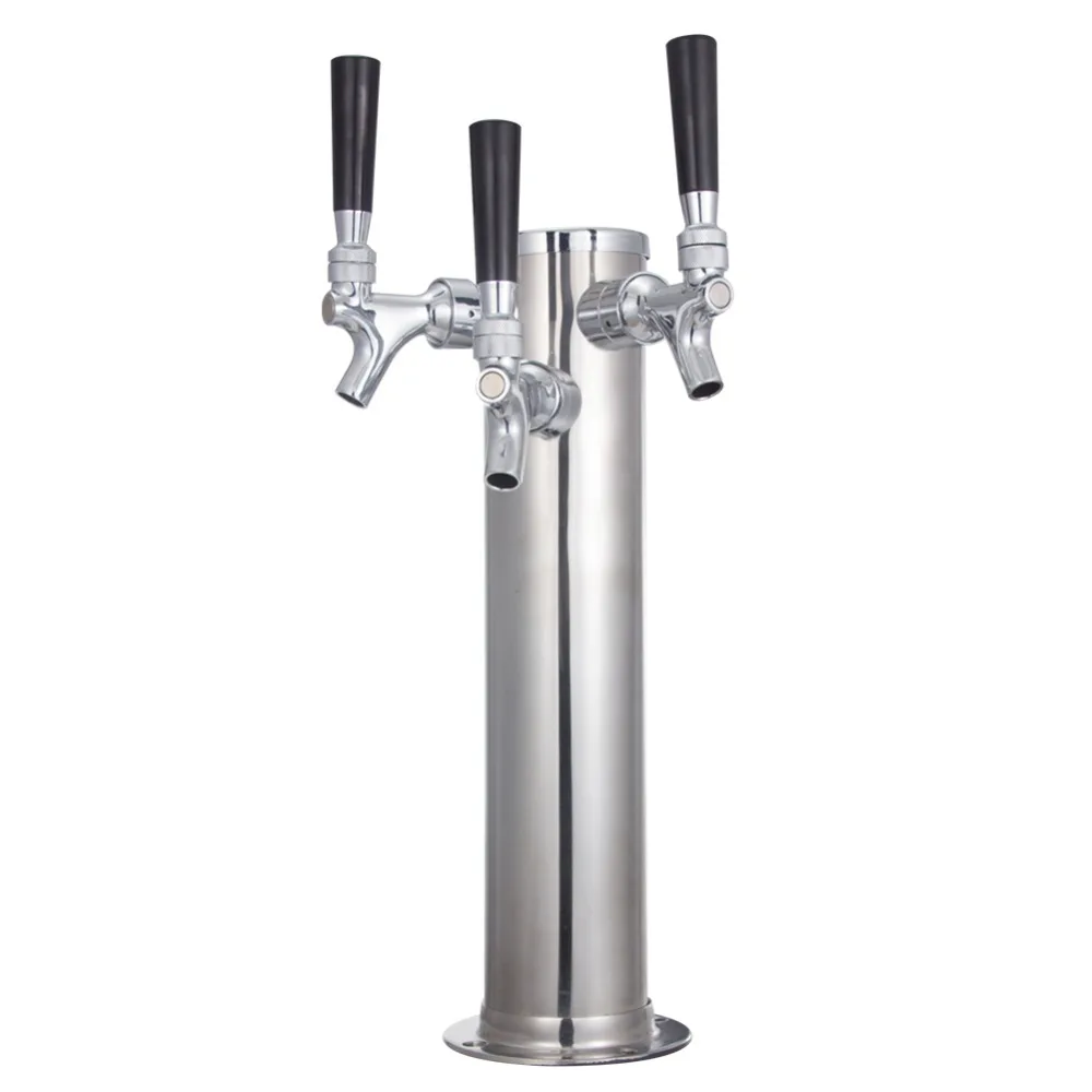 

Homebrew Three Taps Beer Tower KEG STORM 304 Stainless Steel Making Beer With Three Beer Tap Faucet Bar Accessories