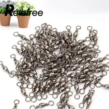 100 шт. Латунь баррель поворотный Rig Твердые Рыбалка Разъем прочного